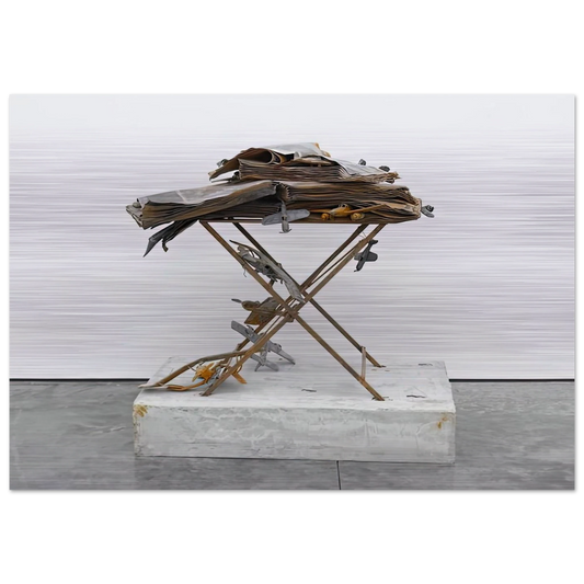 DAT ROSA MIEL APIBUS 2009 - Anselm Kiefer Brushed Aluminum Print - 70x100 cm / 28x40 inches | Anselm Kiefer Aluminum Print | Anselm Kiefer Prints