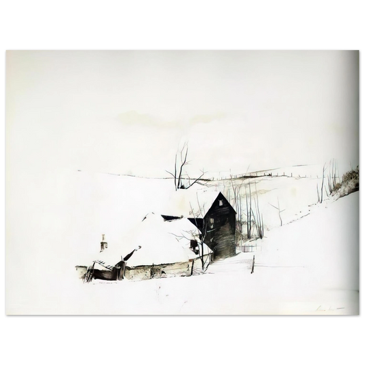 Andrew Wyeth - THE CORNER Wall Art - 21x29.7 cm / 8x12" - Fine Art Poster - -