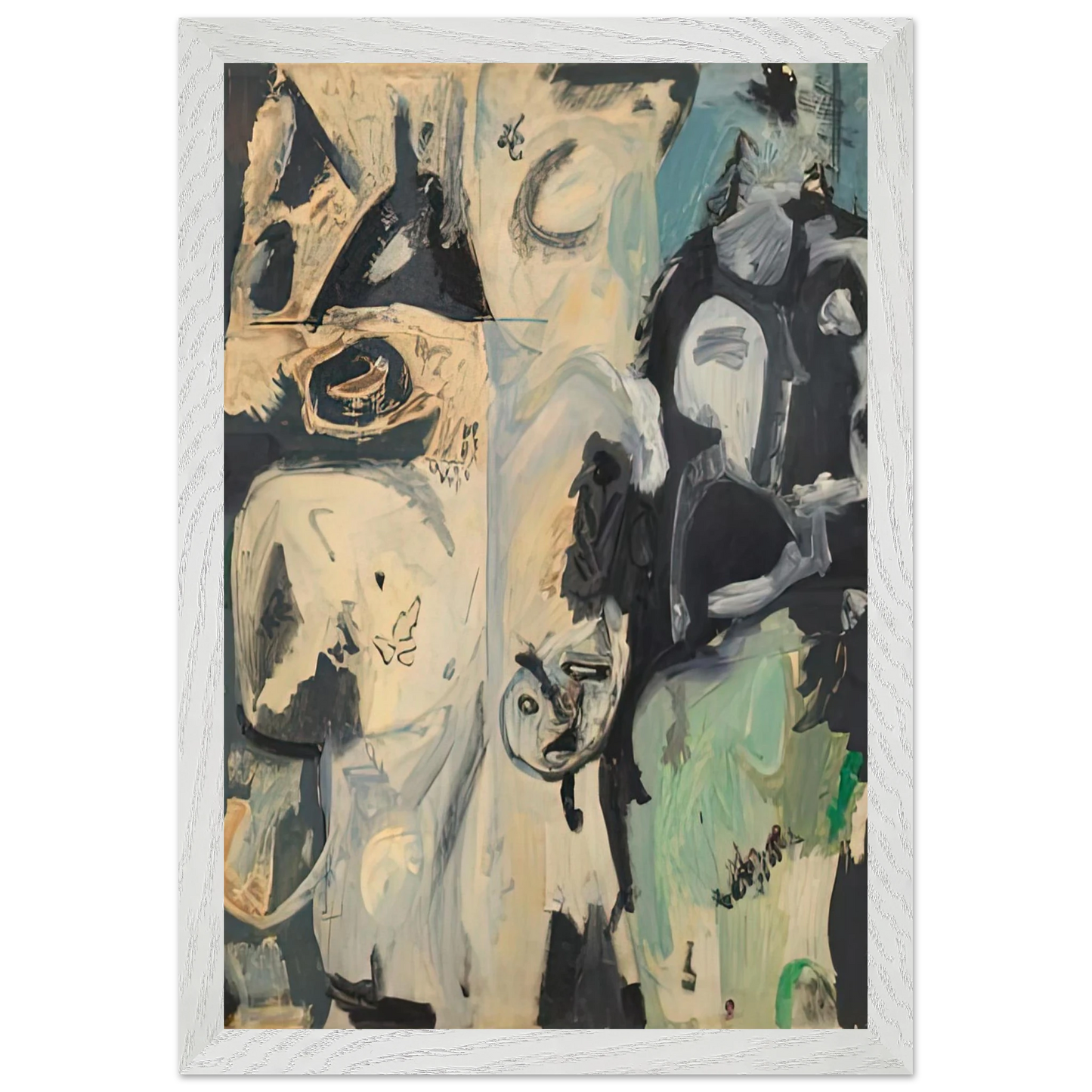 Helen Frankenthaler - Untitled, 1950- Wall Art - 30x40 cm / 12x16 inches - Fine Art Poster-canvas - -