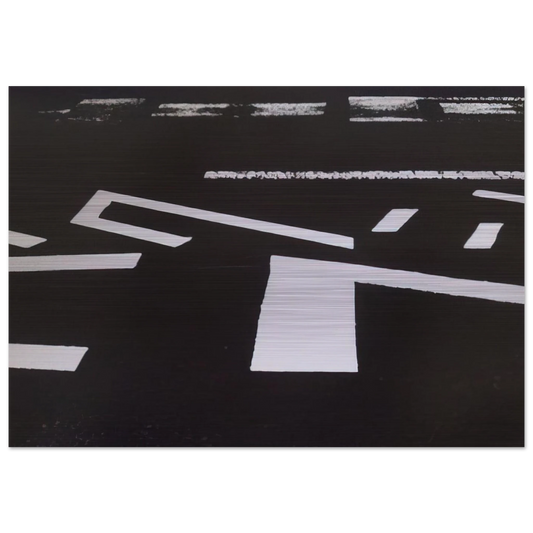 Untitled XVIII - 1981 - Nasreen Mohamedi Brushed Aluminum Print - 70x100 cm / 28x40 inches | Nasreen Mohamedi Aluminum Print | Nasreen Mohamedi Prints