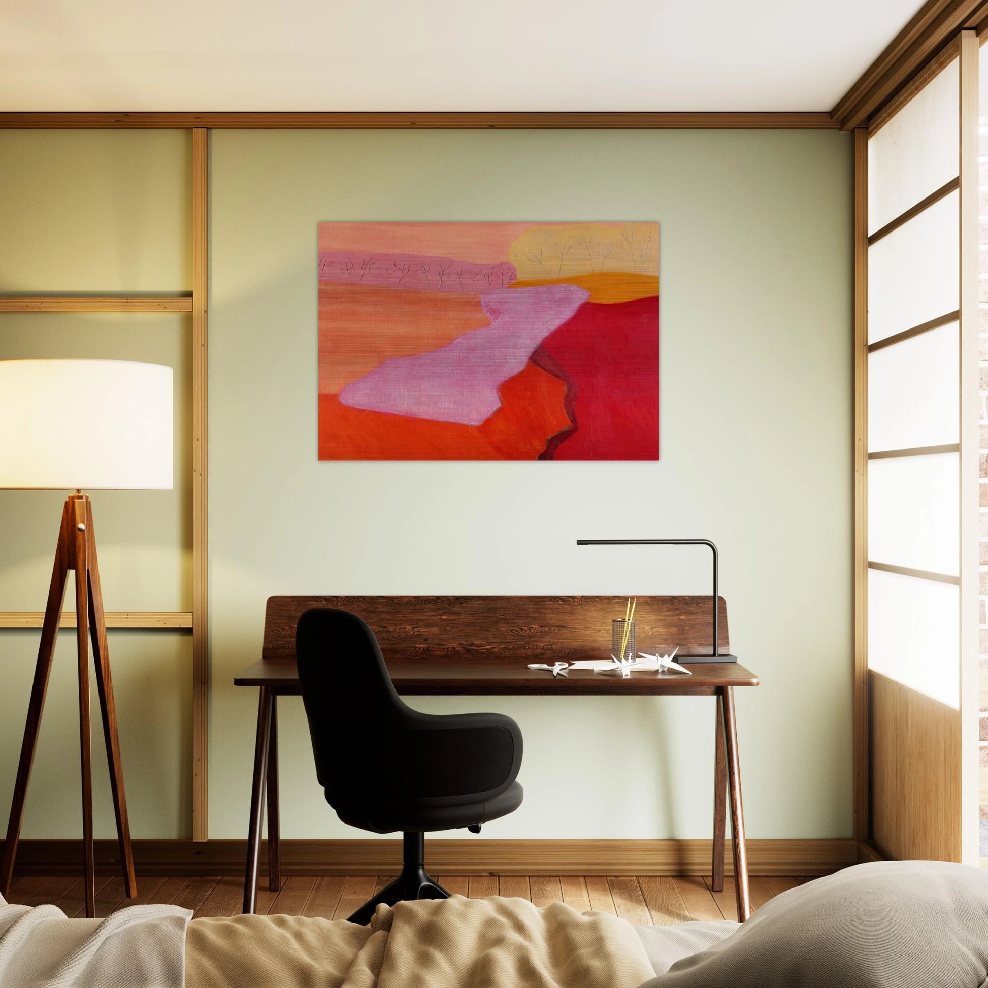 Shapes of Spring - 1952 - Milton Avery Brushed Aluminum Print - 70x100 cm / 28x40 inches | Milton Avery Aluminum Print | Milton Avery Prints
