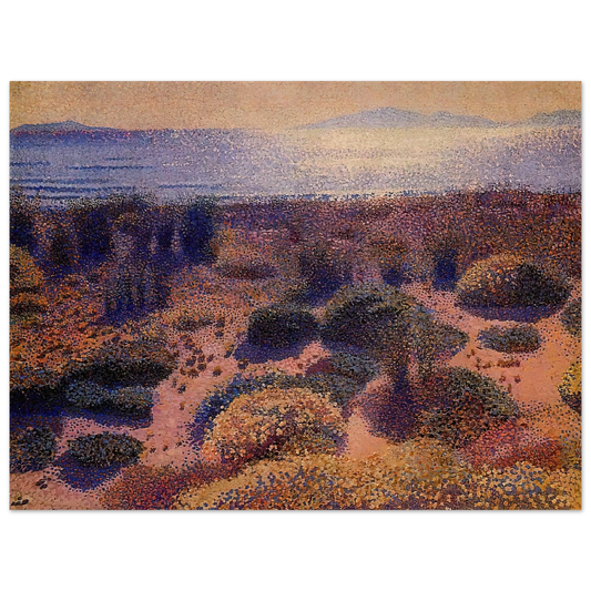 Henri-Edmond Cross - Plage de la Vignassa  75x100 cm / 30x40inches Fine Art Poster