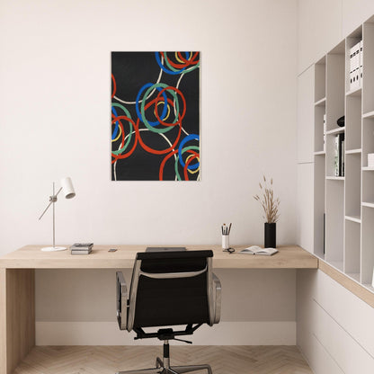 DESIGN - Sonia Delaunay Brushed Aluminum Print - 70x100 cm / 28x40 inches | Sonia Delaunay Aluminum Print | Sonia Delaunay Prints