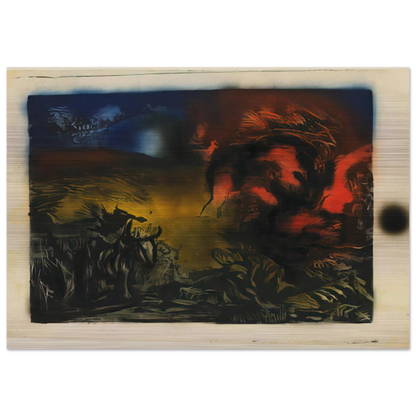 LANDSCAPE WITH STEER 1937 - Jackson Pollock Brushed Aluminum Print - 70x100 cm / 28x40 inches | Jackson Pollock Aluminum Print | Jackson Pollock Prints