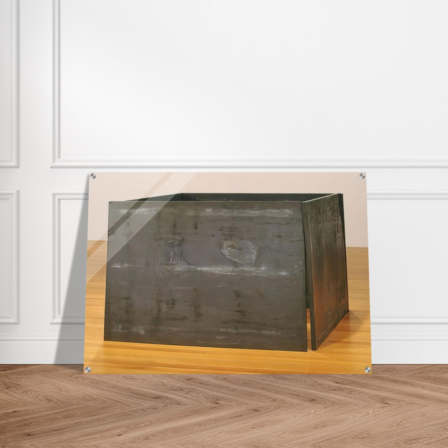 ONE TON PROP HOUSE OF CARDS 1969 - Richard Serra Acrylic Print - 70x100 cm / 28x40″ inches | Richard Serra Wall Art | Richard Serra Prints