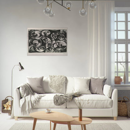 Linienrhythmus - 1919 - Johannes Itten Brushed Aluminum Print - 70x100 cm / 28x40 inches | Johannes Itten Aluminum Print | Johannes Itten Prints