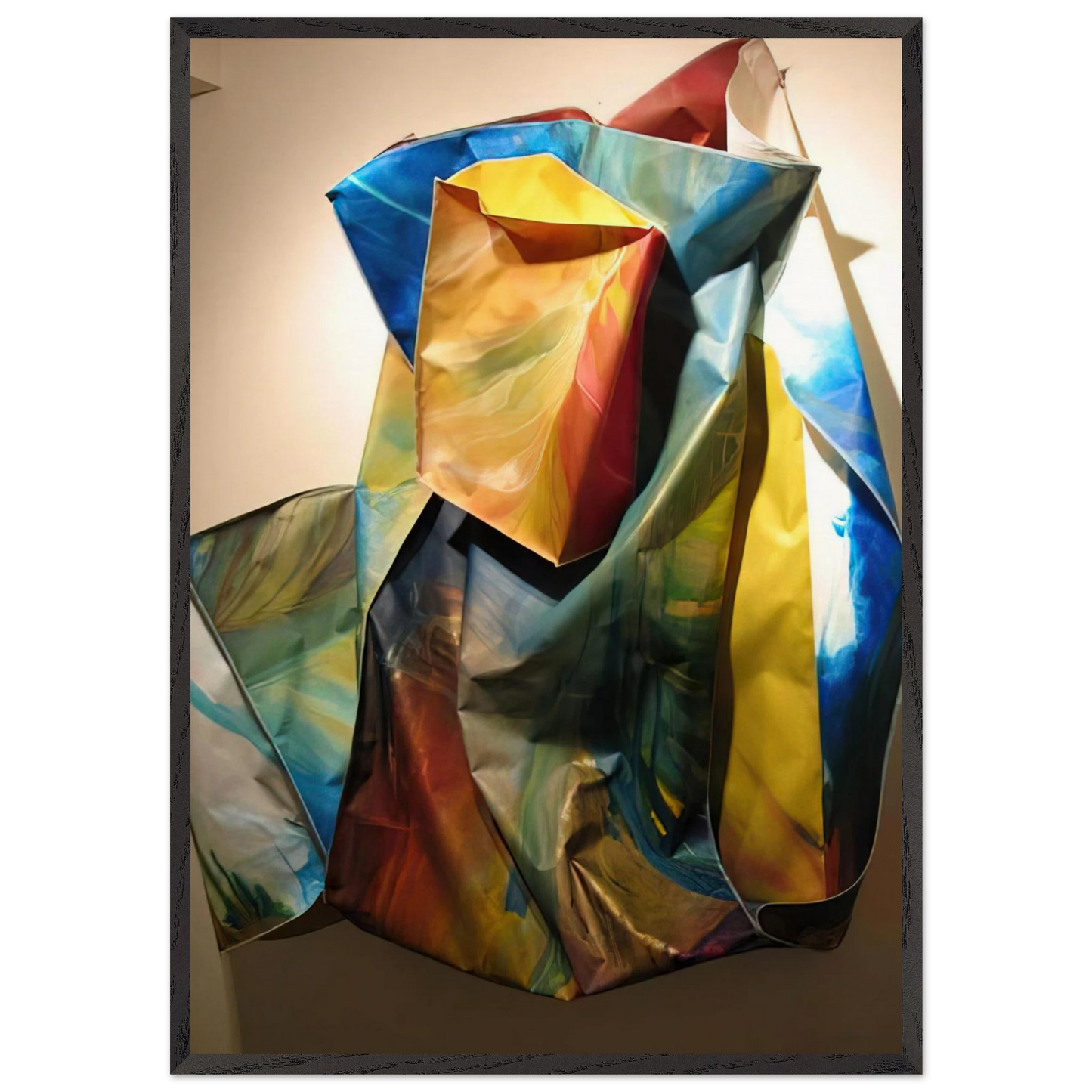 Sac 1 - Sam Gilliam 70x100 cm / 28x40 inches Framed Art Print – Black Wooden Frame