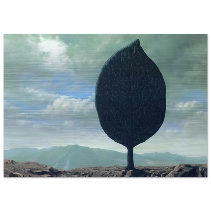 PLAIN OF AIR 1940 - Rene Magritte Brushed Aluminum Print - 70x100 cm / 28x40 inches | Rene Magritte Aluminum Print | Rene Magritte Prints