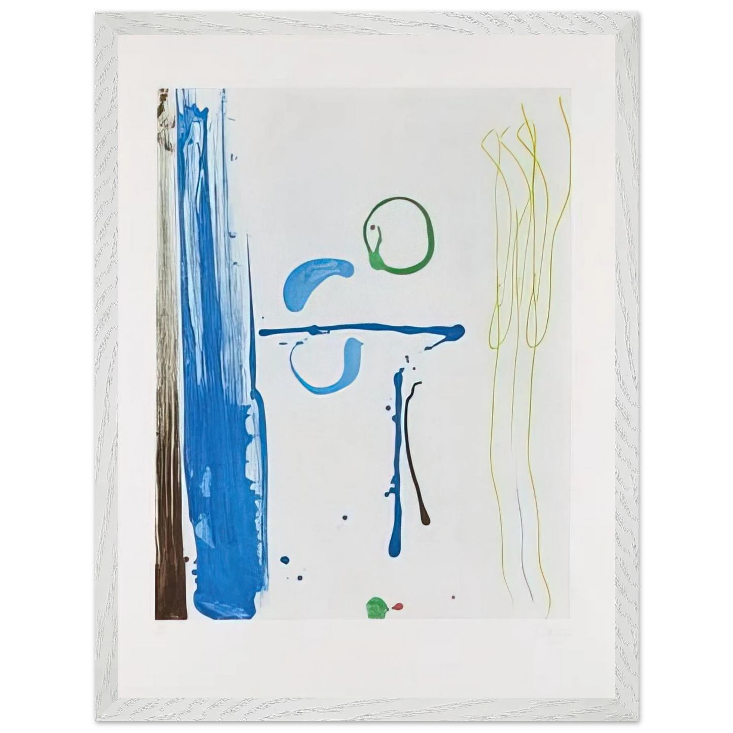 Helen Frankenthaler - Sunshine After Rain - 1987 Wall art - A1 (59.4 x 84.1  cm) - Premium Wooden Framed Poster With Fine Art Paper-canvas - Wood frame