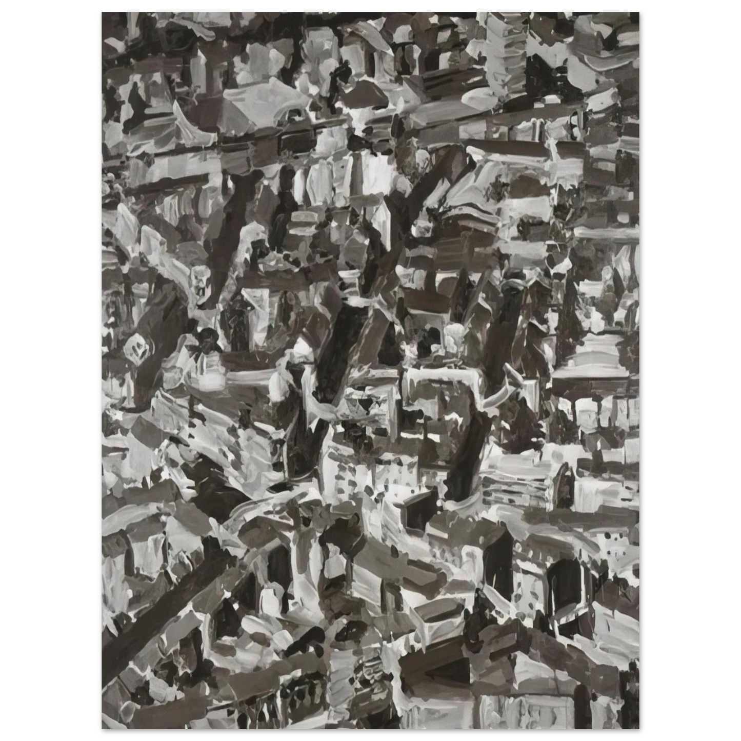 Gerhard Richter - TOWNSCAPE D 1968  75x100 cm / 30x40inches Fine Art Poster