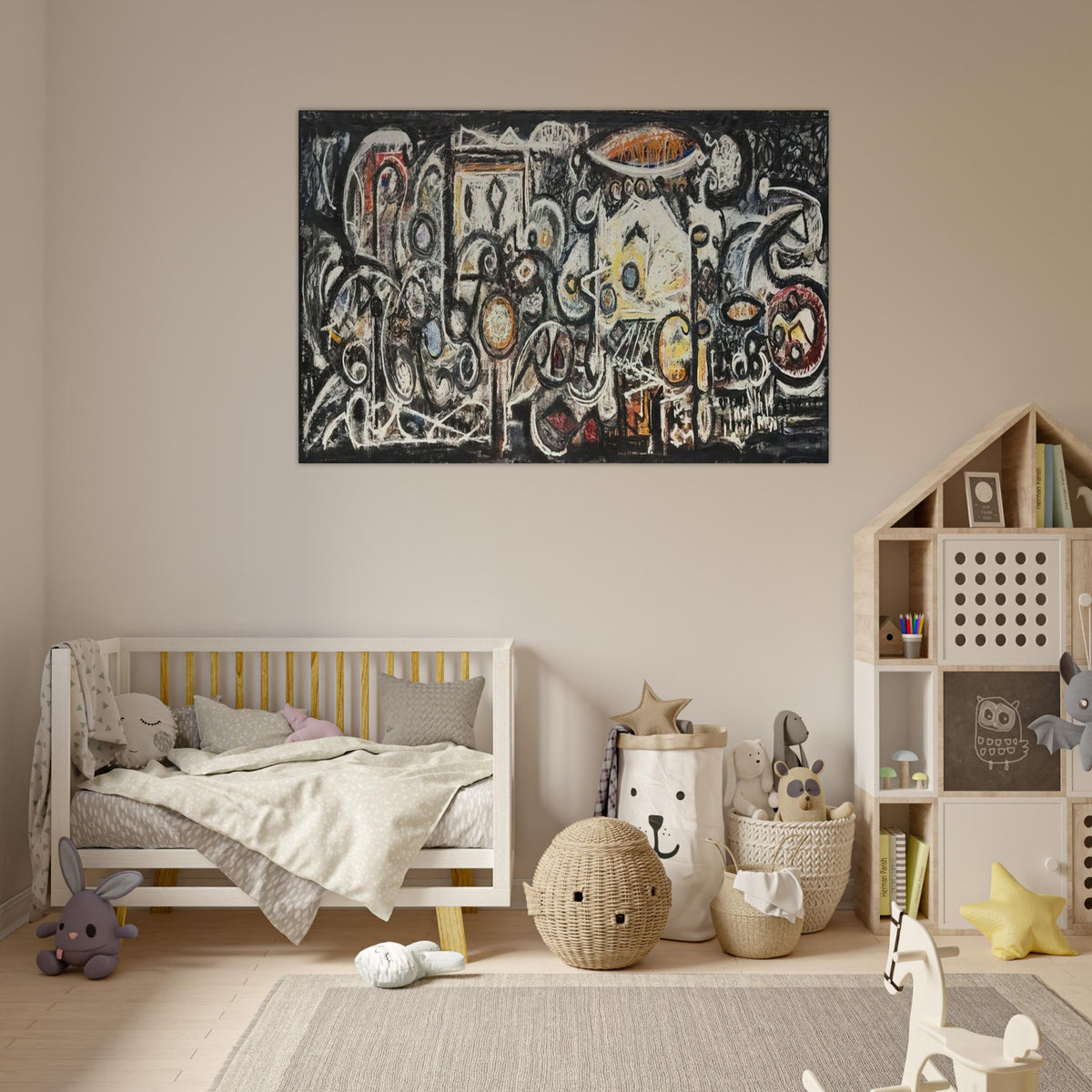 Fugue Number 2 - 1943 - Richard Pousette-Dart Art Prints - 100x150 cm / 40x60″ inches | Richard Pousette-Dart Poster | Richard Pousette-Dart Prints