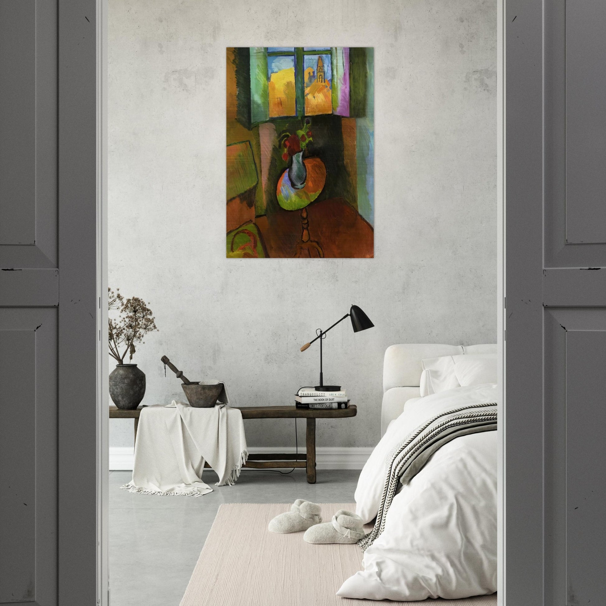 PEDISTAL TABLE RUE SEGUIER 1909 - Raoul Dufy Brushed Aluminum Print - 70x100 cm / 28x40 inches | Raoul Dufy Aluminum Print | Raoul Dufy Prints