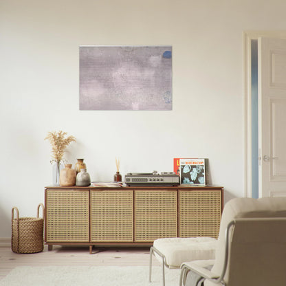 ABSTRACTO EN GRISES Y AZULES 1956 - Luis Feito Brushed Aluminum Print - 70x100 cm / 28x40 inches | Luis Feito Aluminum Print | Luis Feito Prints