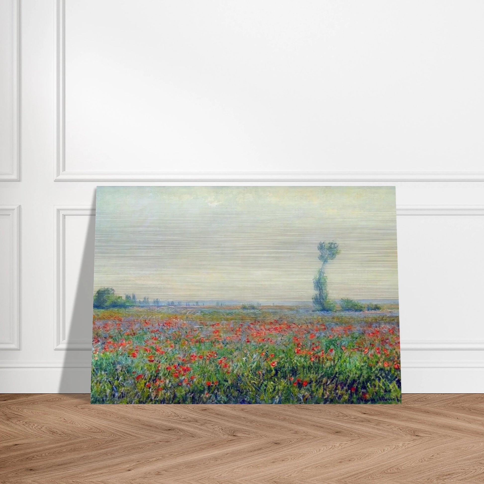 Poppy Field - claude monet Brushed Aluminum Print - 70x100 cm / 28x40 inches | claude monet Aluminum Print | claude monet Prints