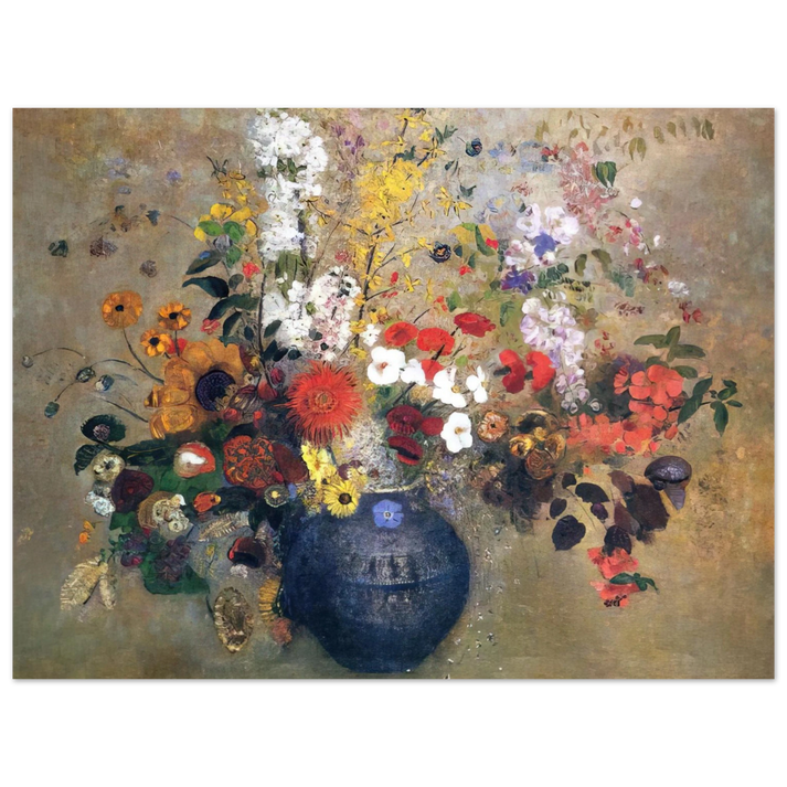 Odilon Redon - FLOWERS 1909  75x100 cm / 30x40inches Fine Art Poster