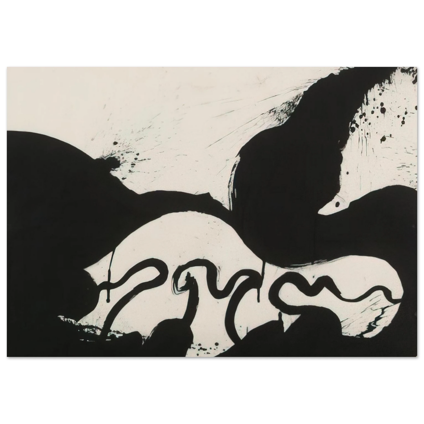 Helen Frankenthaler - Untitled - 1973 Wall art - 20x25 cm / 8x10 inches - Premium Wooden Framed Poster With Fine Art Paper-canvas - Wood frame