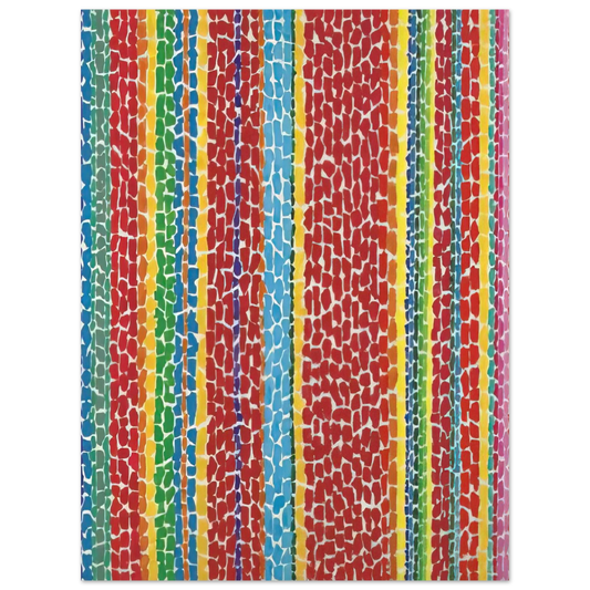 Alma Woodsey Thomas - RED VIOLET NURSERY VIEWED FROM ABOVE 1970  75x100 cm / 30x40inches Fine Art Poster