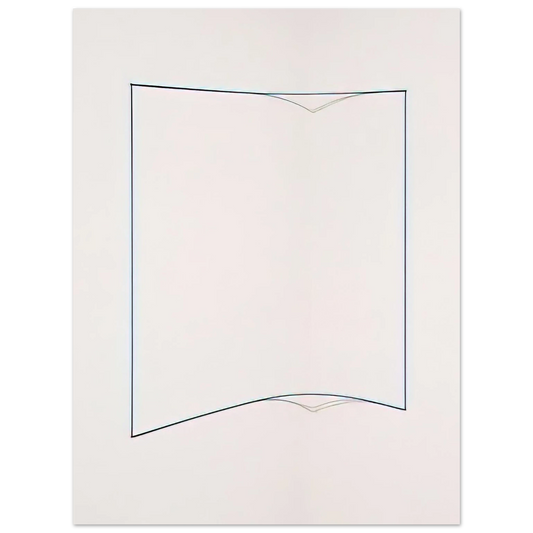 Fred Sandback - Blue Day-glo Corner Piece - 1968  75x100 cm / 30x40inches Fine Art Poster