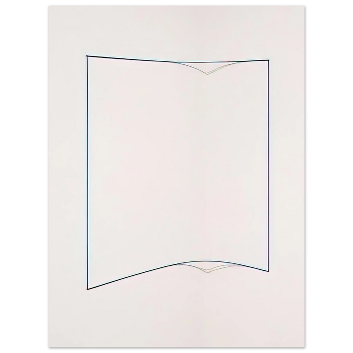 Fred Sandback - Blue Day-glo Corner Piece - 1968  75x100 cm / 30x40inches Fine Art Poster