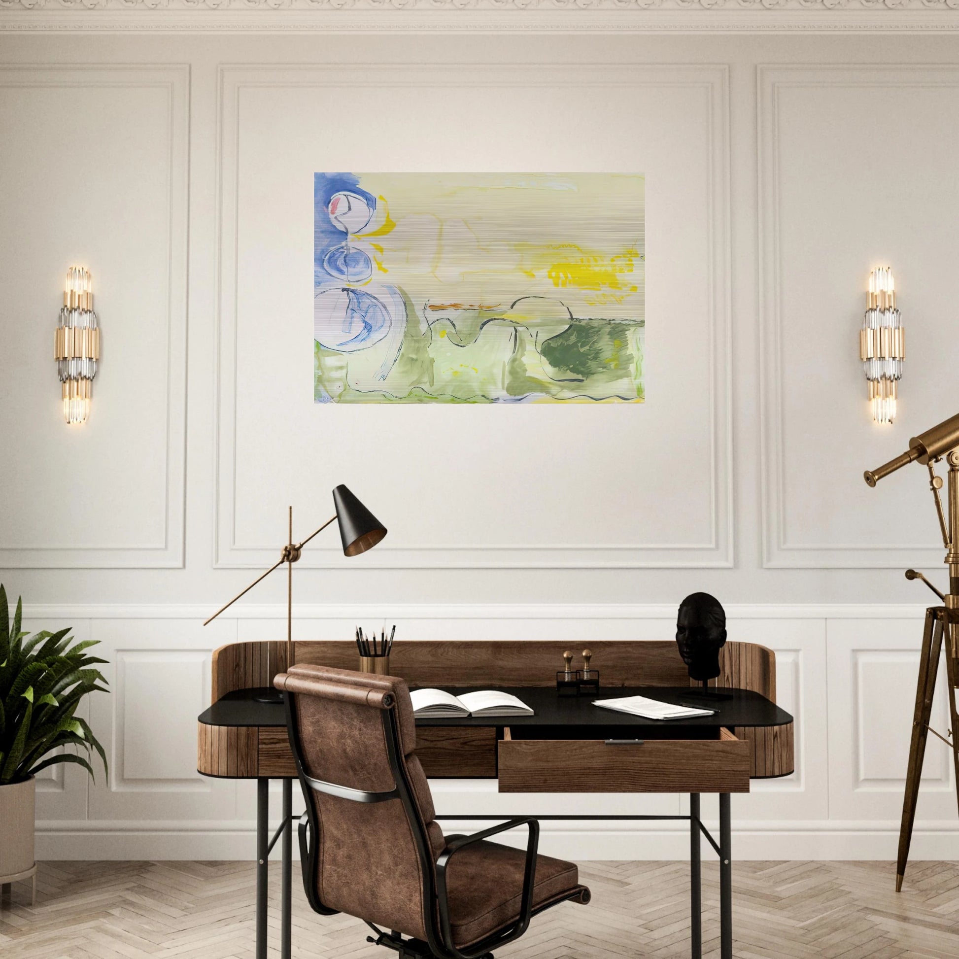 Flotilla - 2006 - Helen Frankenthaler Brushed Aluminum Print - 70x100 cm / 28x40 inches | Helen Frankenthaler Aluminum Print | Helen Frankenthaler Prints