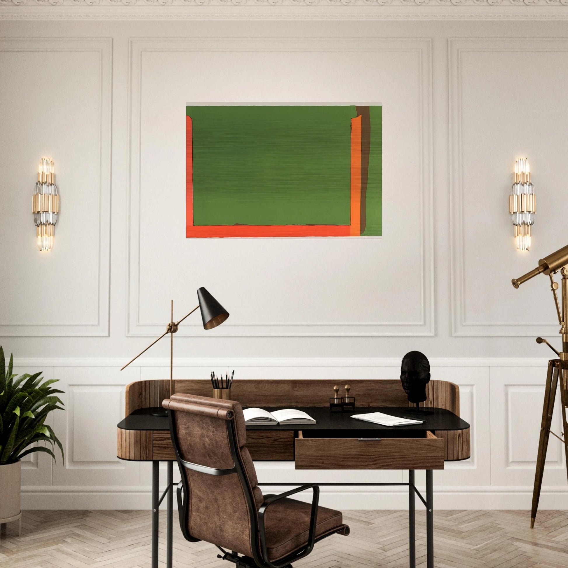 Untitled Litograph - Color Field Painting - John Hoyland Brushed Aluminum Print - 70x100 cm / 28x40 inches | John Hoyland Aluminum Print | John Hoyland Prints