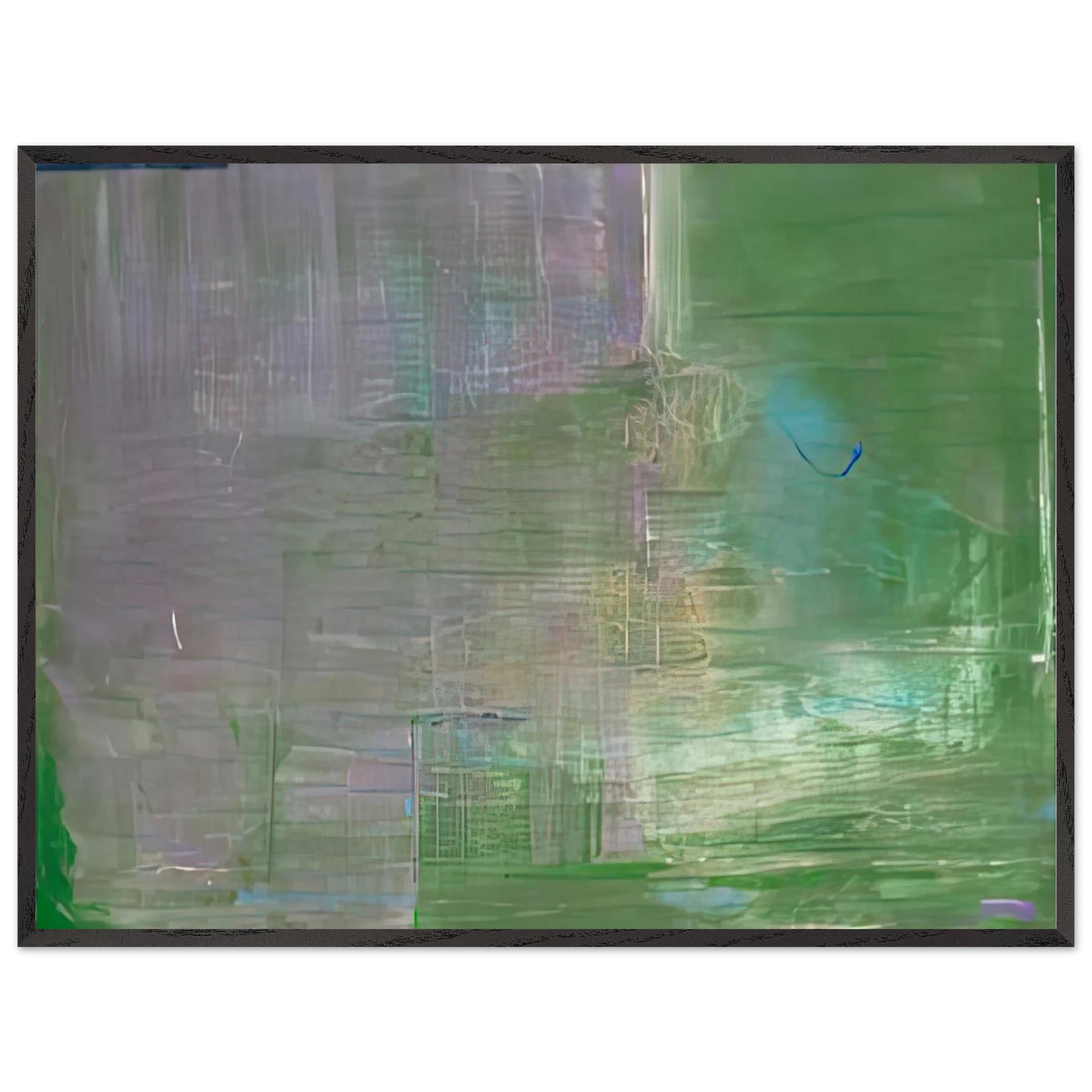 Helen Frankenthaler - Claude's Message, 1976- Wall Art - 60x80 cm / 24x32 inches - Premium Wooden Framed Poster With Fine Art Paper-canvas - Black frame