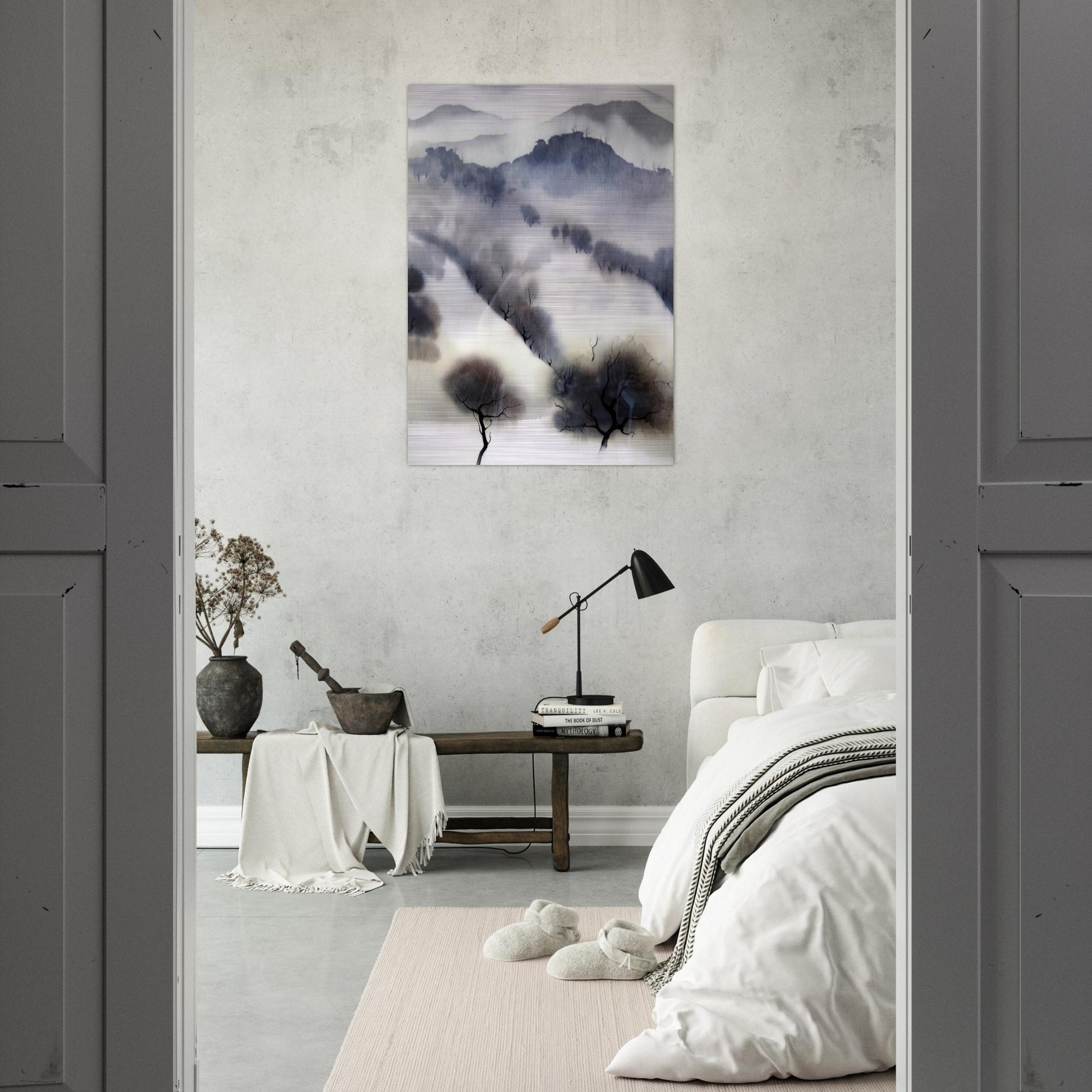 California landscape - Eyvind Earle Brushed Aluminum Print - 70x100 cm / 28x40 inches | Eyvind Earle Aluminum Print | Eyvind Earle Prints