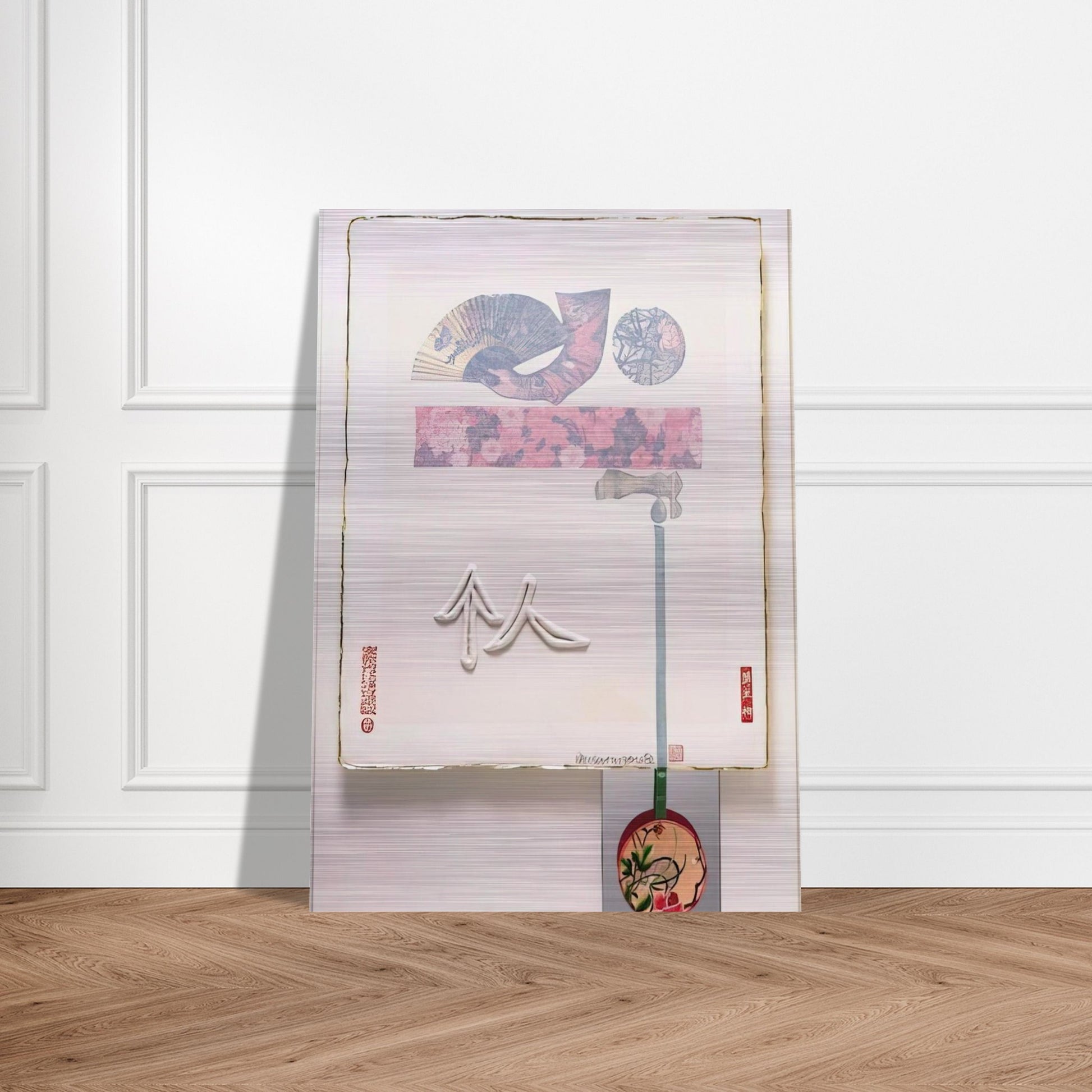INDIVIDUAL FROM 7 CHARACTERS 1982 - Robert Rauschenberg Brushed Aluminum Print - 70x100 cm / 28x40 inches | Robert Rauschenberg Aluminum Print | Robert Rauschenberg Prints