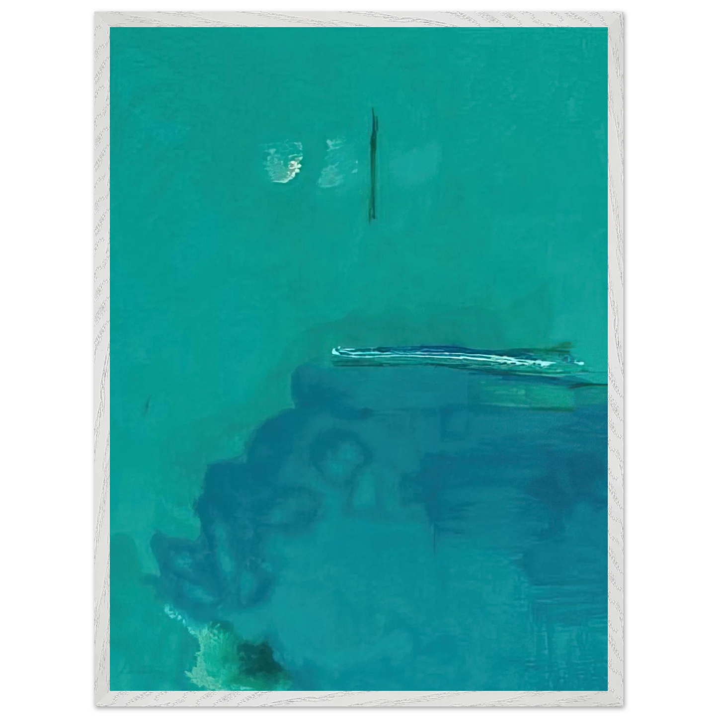 Helen Frankenthaler - Contentment Island - 2004 Wall art - A2 (42 x 59.4  cm) - Premium Wooden Framed Poster With Fine Art Paper-canvas - Wood frame