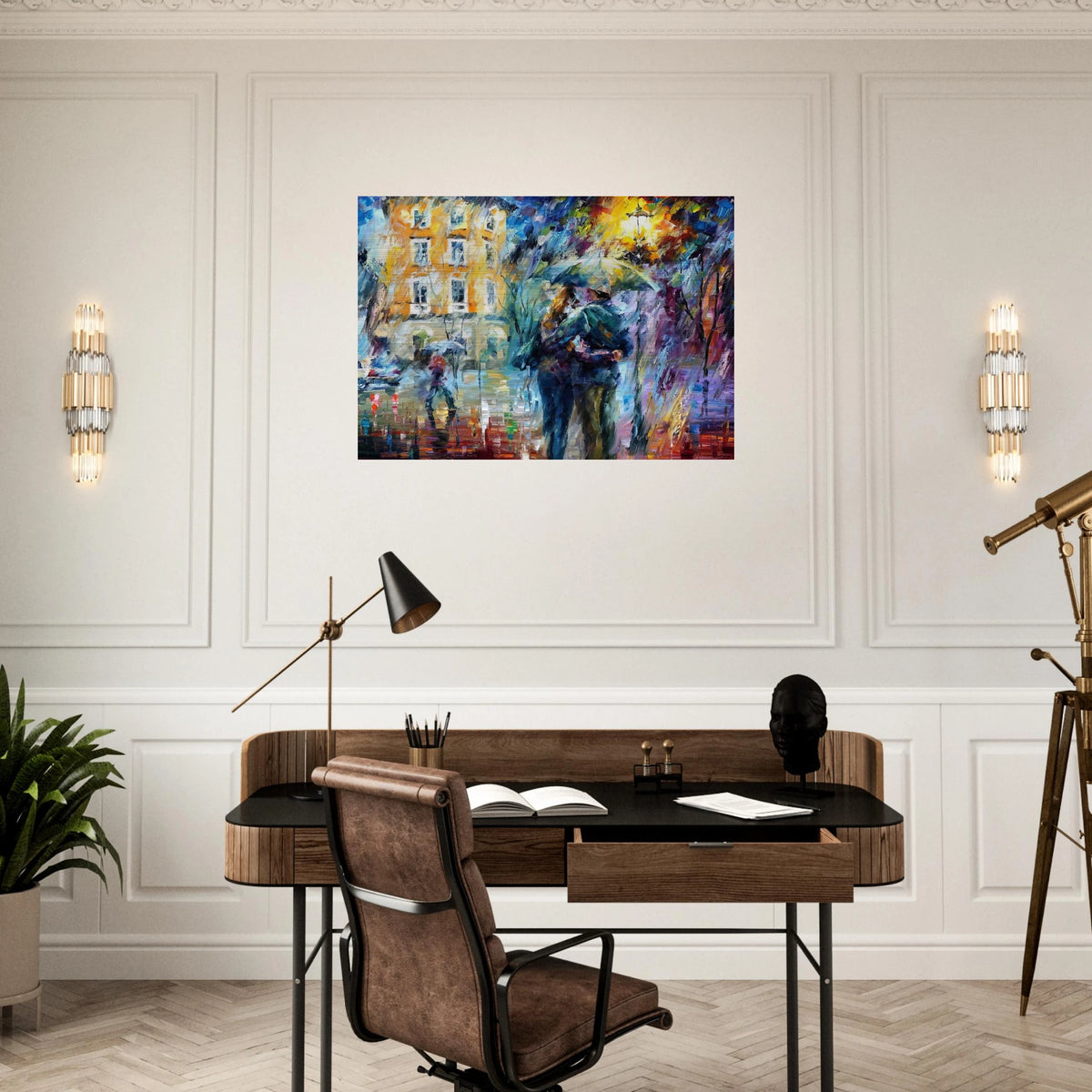 Leonid Afremov - Leonid Afremov Brushed Aluminum Print - 70x100 cm / 28x40 inches | Leonid Afremov Aluminum Print | Leonid Afremov Prints