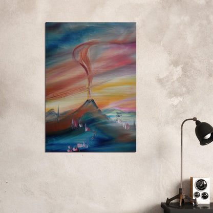 After Eruption of the Hessian Skittles - Konrad Zuse Brushed Aluminum Print - 70x100 cm / 28x40 inches | Konrad Zuse Aluminum Print | Konrad Zuse Prints