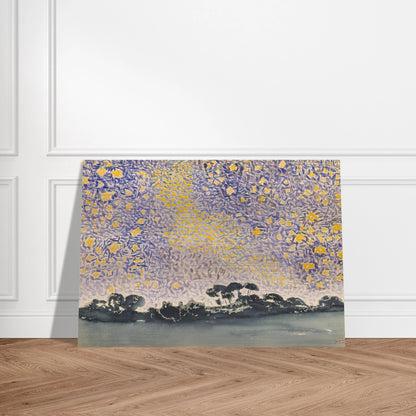 Landscape with Stars - Henri-Edmond Cross Brushed Aluminum Print - 70x100 cm / 28x40 inches | Henri-Edmond Cross Aluminum Print | Henri-Edmond Cross Prints