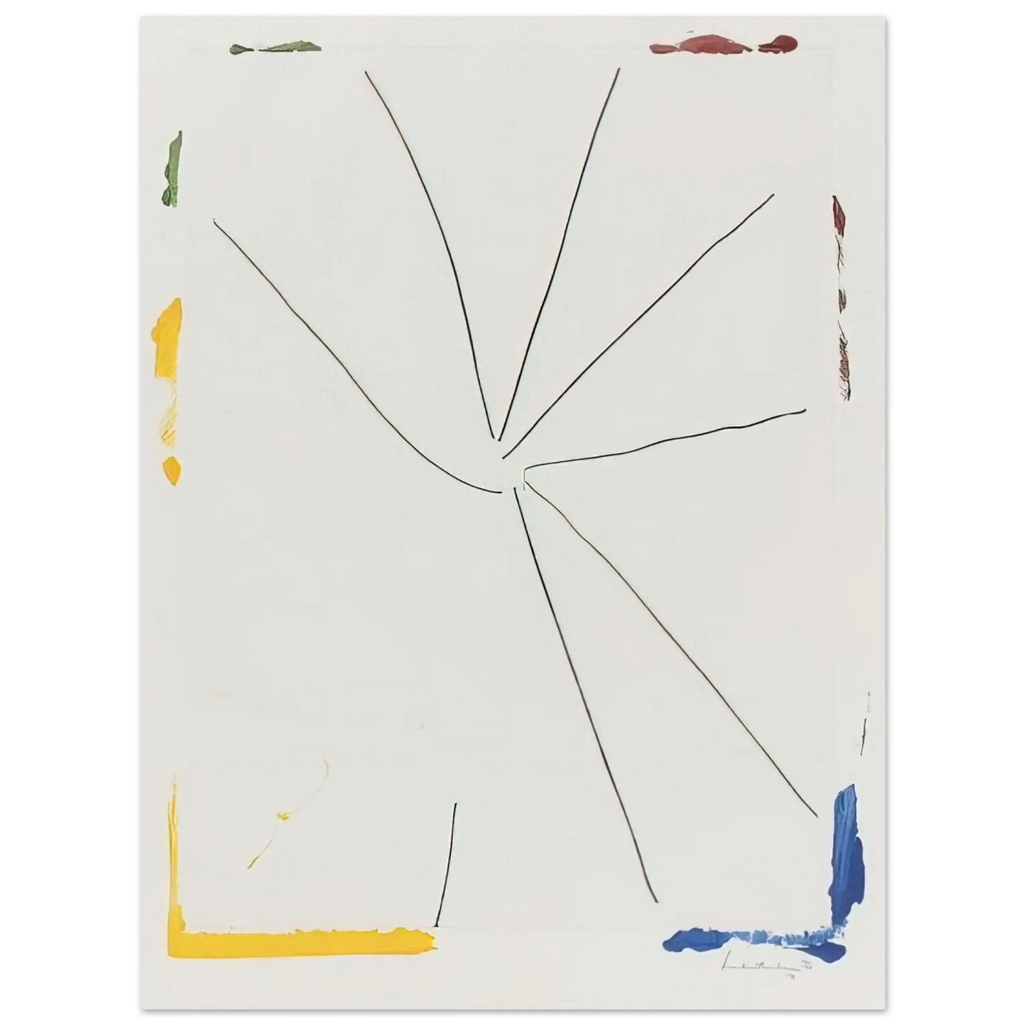 Helen Frankenthaler - Free Wheeling - 1971 Wall art - 13x18 cm / 5x7 Inches - Fine Art Poster - -