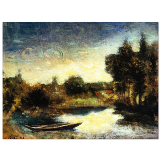 Carlo Carra - FIUMETTO 1941  75x100 cm / 30x40inches Fine Art Poster