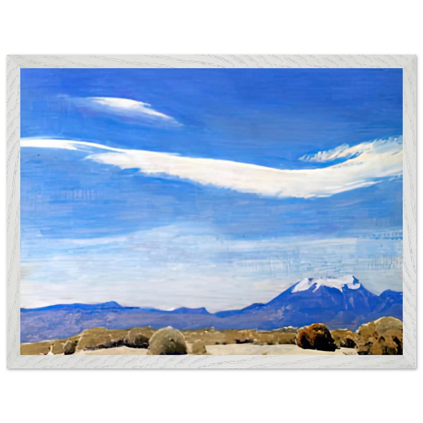 Maynard Dixon - THE CLOUD COACHELLA VALLEY CALIFORNIA 1940 Wall art - 30x45 cm / 12x18 inches - Premium Wooden Framed Poster With Fine Art Paper-canvas - Black frame