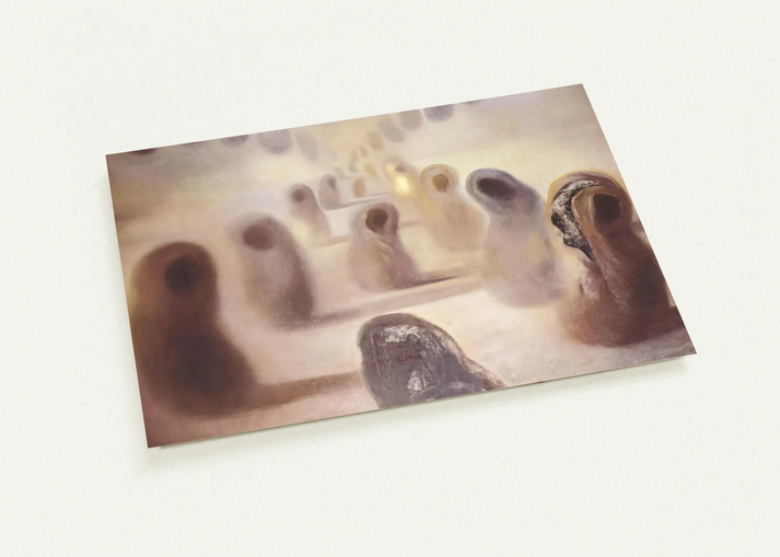 DESOXYRIBONUCLEIC ACID ARABS By Salvador Dali Pack of 10 Post Cards | Salvador Dali Post Cards | A6 (10.5 x 14.8 cm) - 4.1 x 5.8 inches