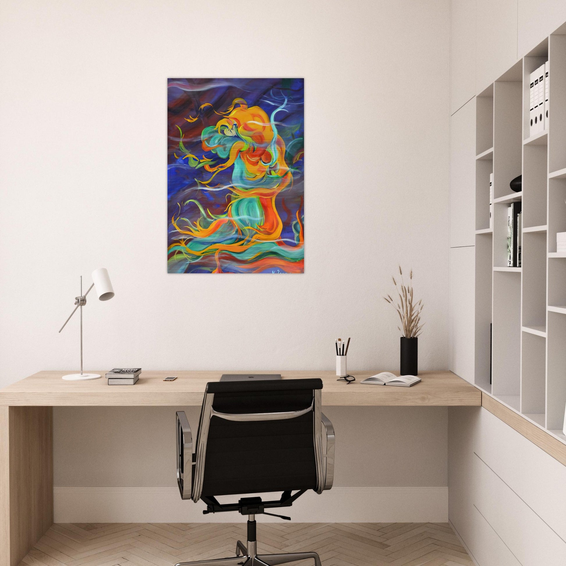 Wind - 1963 - Konrad Zuse Brushed Aluminum Print - 70x100 cm / 28x40 inches | Konrad Zuse Aluminum Print | Konrad Zuse Prints