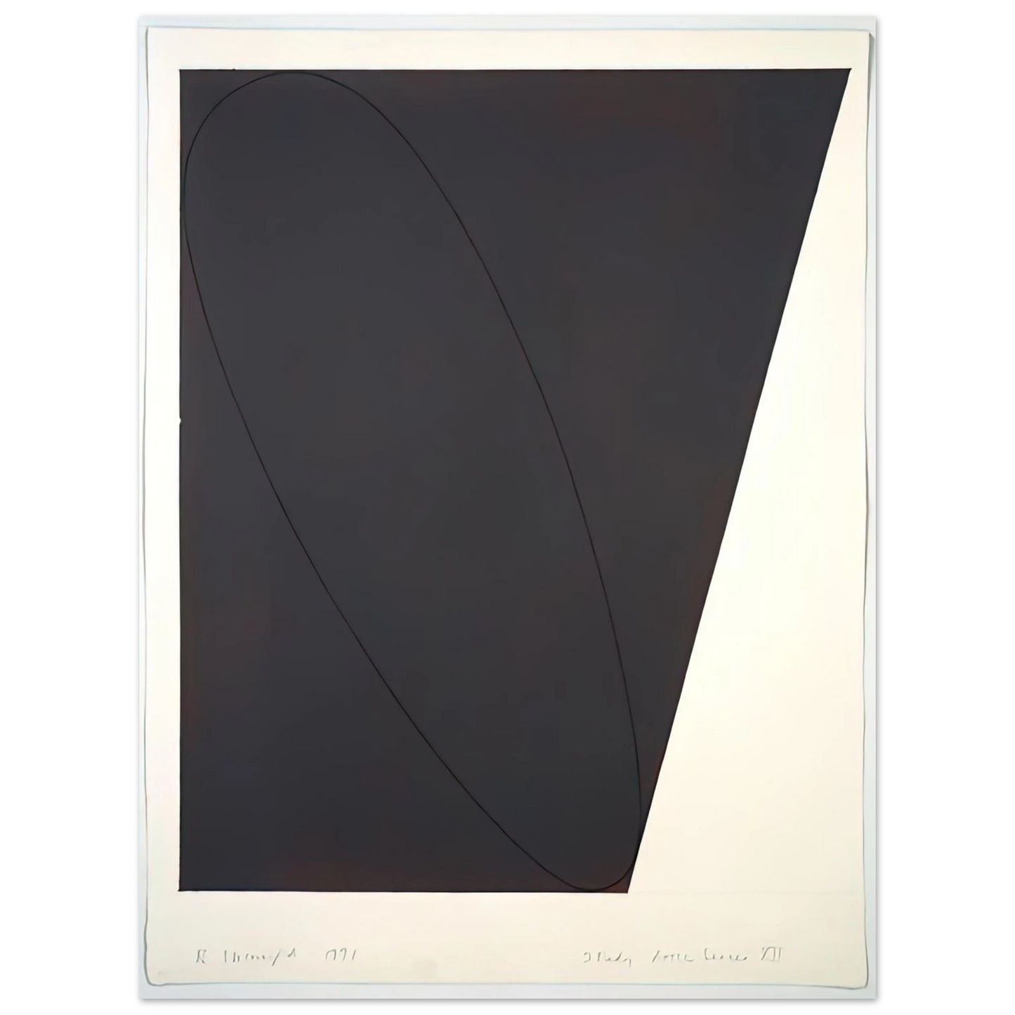 Robert Mangold - STUDY ATTIC SERIES XII 1991  75x100 cm / 30x40inches Fine Art Poster