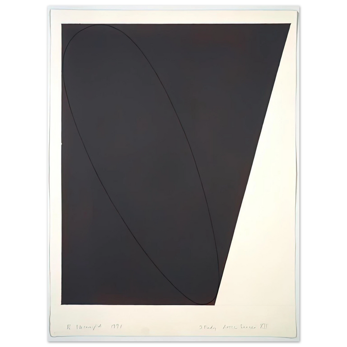 Robert Mangold - STUDY ATTIC SERIES XII 1991  75x100 cm / 30x40inches Fine Art Poster