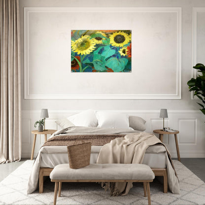 Sunflowers - Emil Nolde Acrylic Print - 70x100 cm / 28x40″ inches