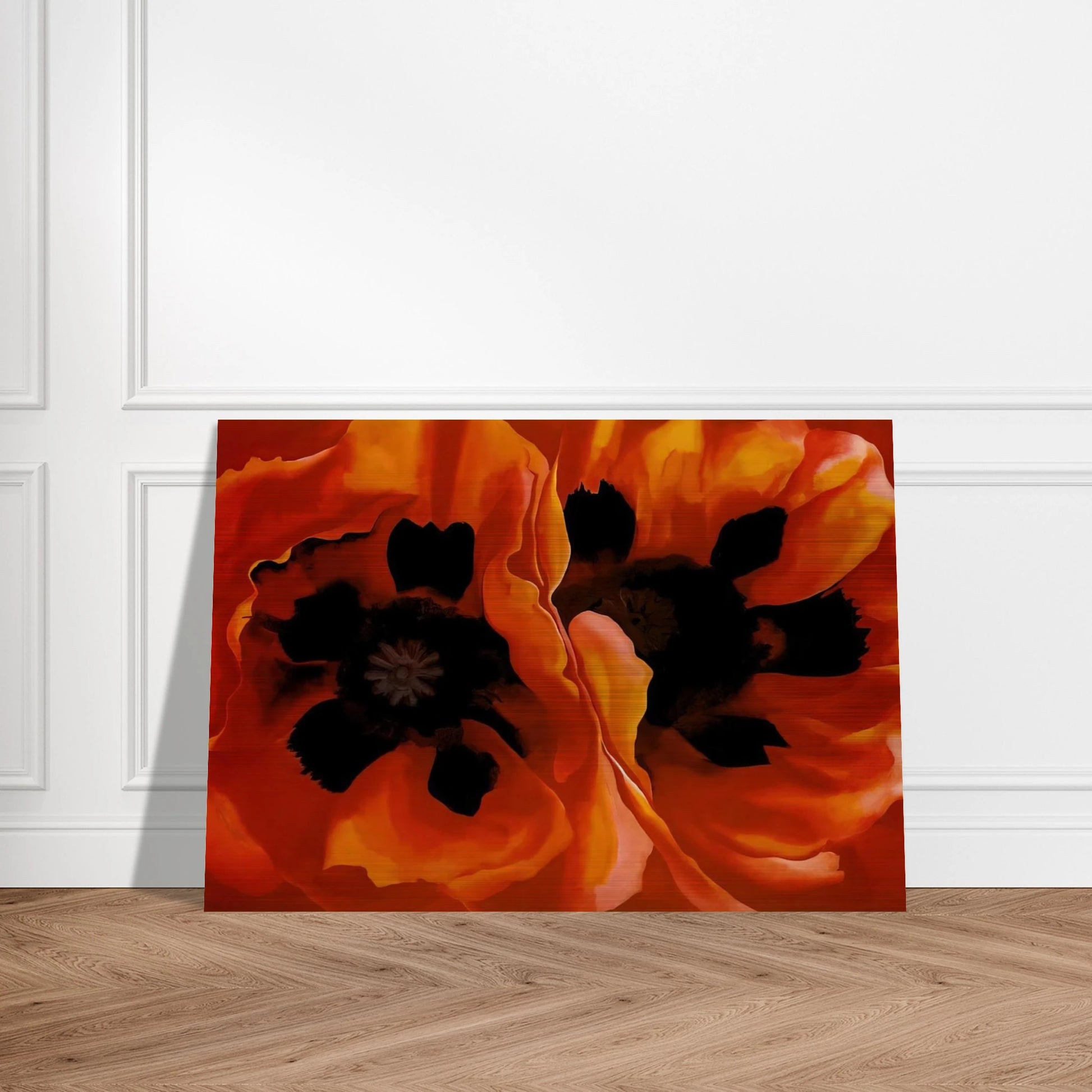 Oriental Poppies - Georgia O'Keeffe Brushed Aluminum Print - 70x100 cm / 28x40 inches | Georgia O'Keeffe Aluminum Print | Georgia O'Keeffe Prints