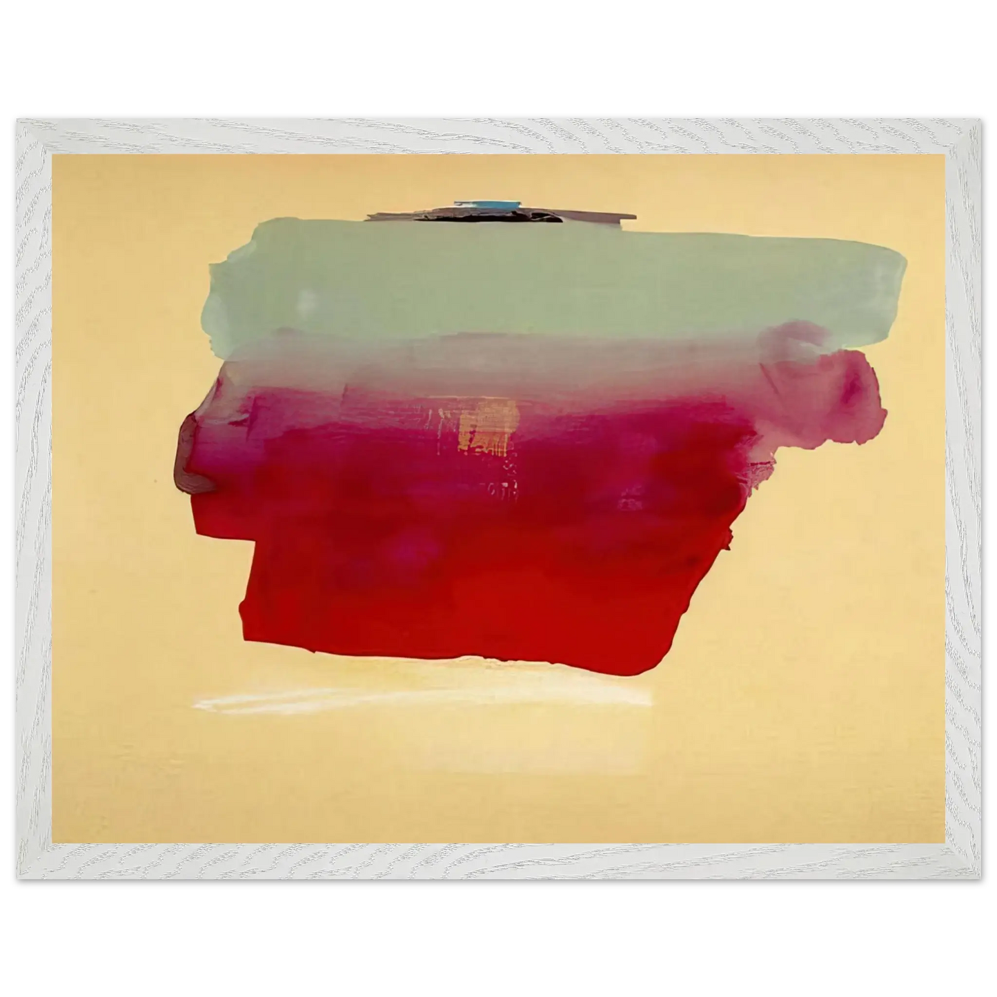 Helen Frankenthaler - Robinson s Wrap - 1974 Wall art - 45x60 cm / 18x24 Inches - Premium Wooden Framed Poster With Fine Art Paper - White frame