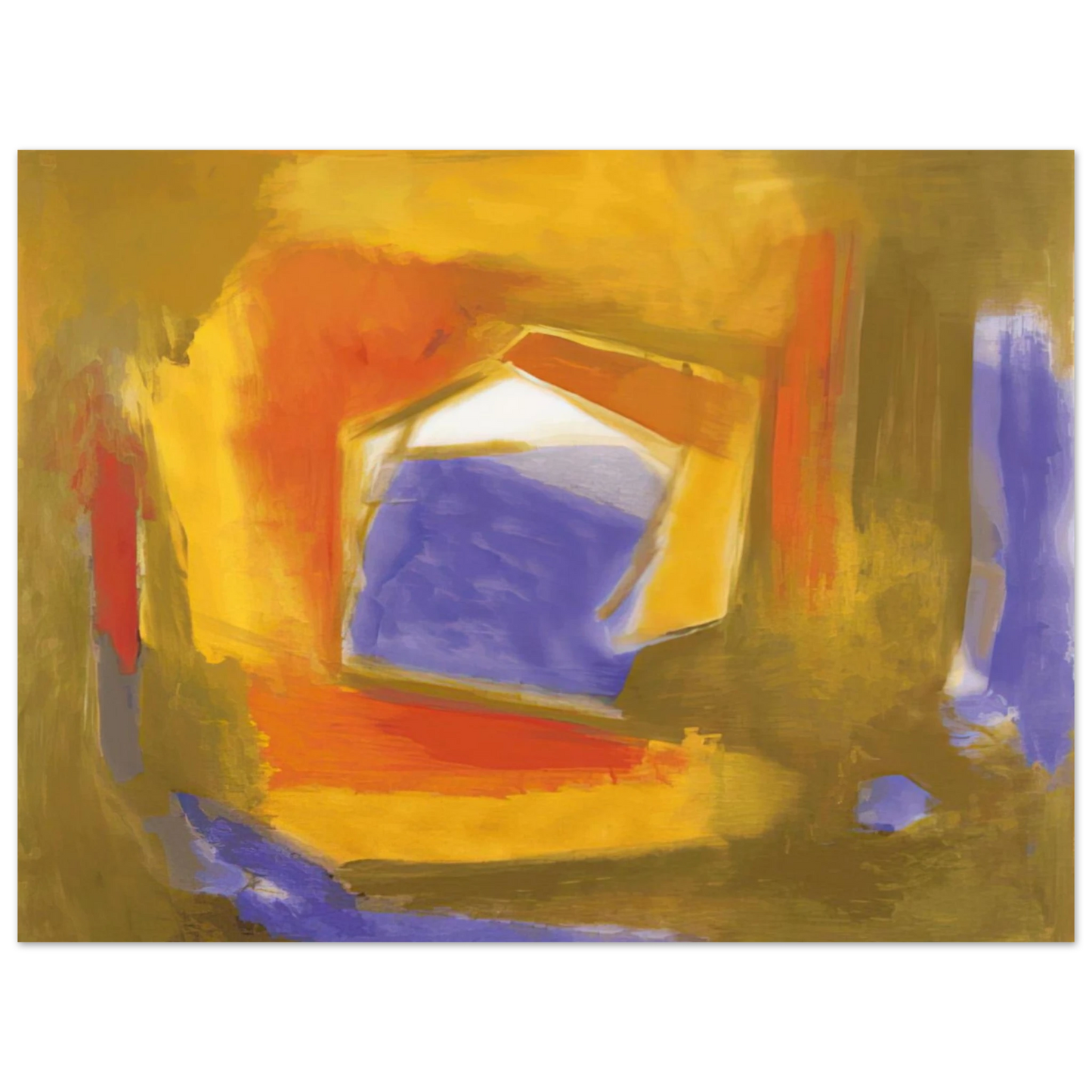 Esteban Vicente - UNTITLED 1990  75x100 cm / 30x40inches Fine Art Poster