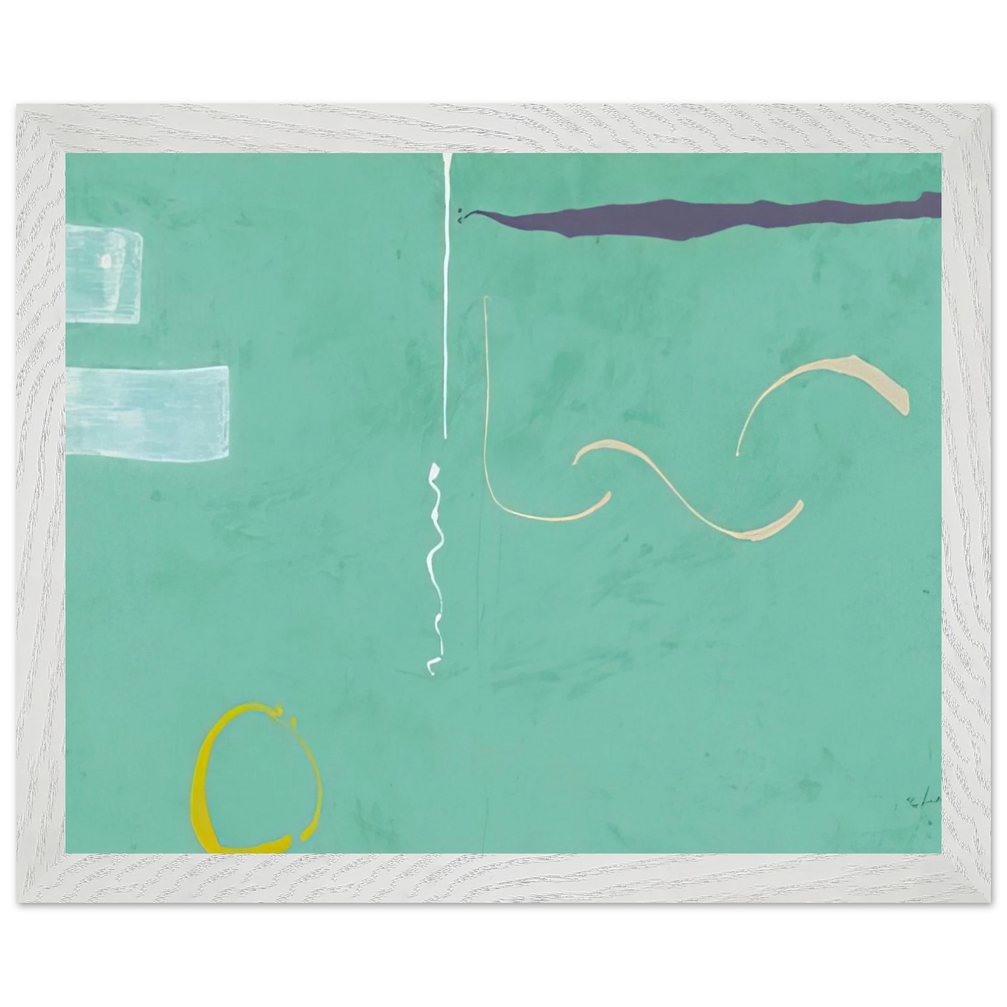 Helen Frankenthaler - Tahiti - 1989 Wall art - 70x100 cm / 28x40 inches - Premium Wooden Framed Poster With Fine Art Paper-canvas - Wood frame