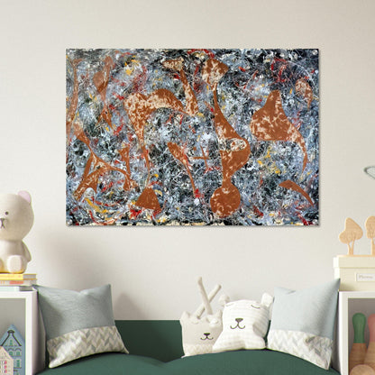 NUMBER 7 OUT OF THE WEB 1949 - Jackson Pollock Acrylic Print - 70x100 cm / 28x40″ inches