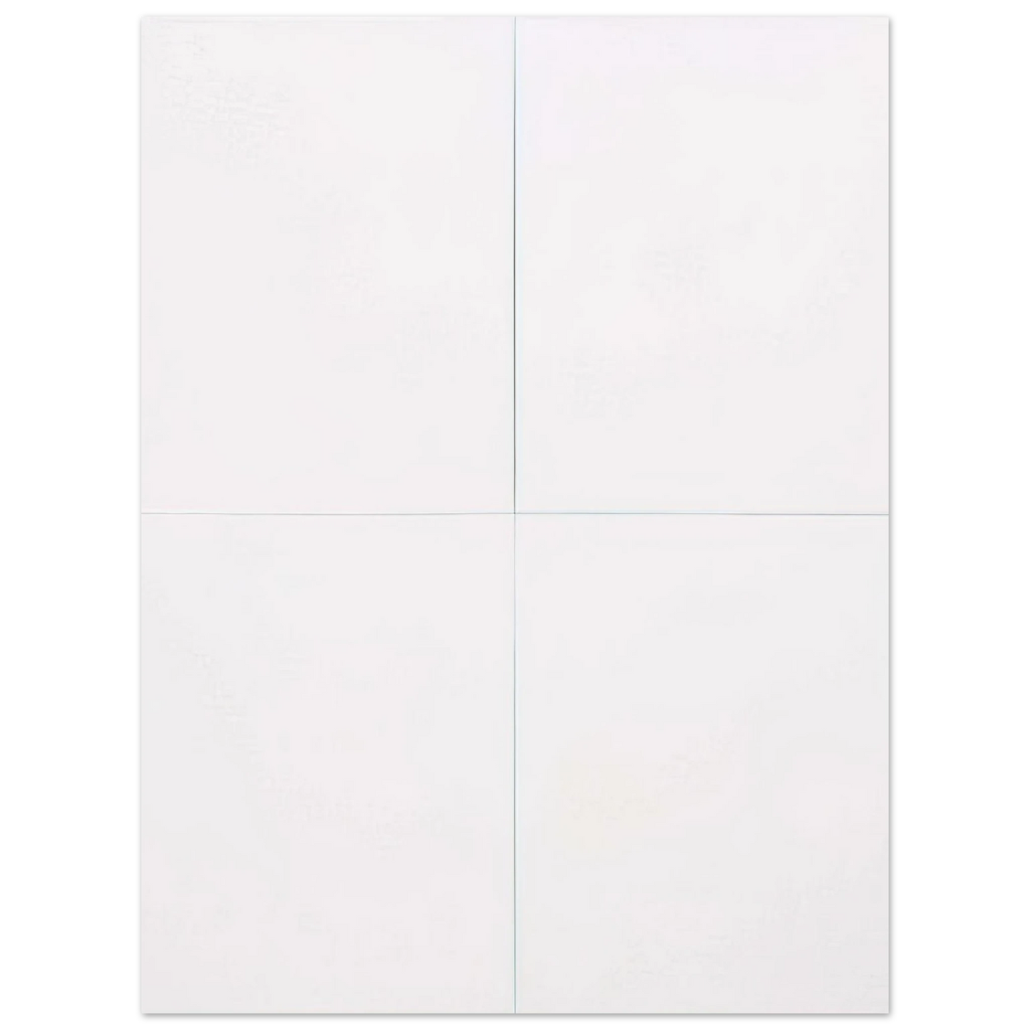 Robert Rauschenberg - WHITE PAINTING FOUR PANEL 1951  75x100 cm / 30x40inches Fine Art Poster