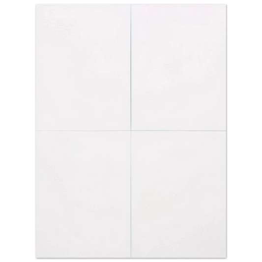 Robert Rauschenberg - WHITE PAINTING FOUR PANEL 1951  75x100 cm / 30x40inches Fine Art Poster
