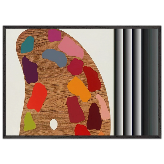 PALETTE II 1969 - Jim Dine 70x100 cm / 28x40 inches Framed Art Print – Black Wooden Frame