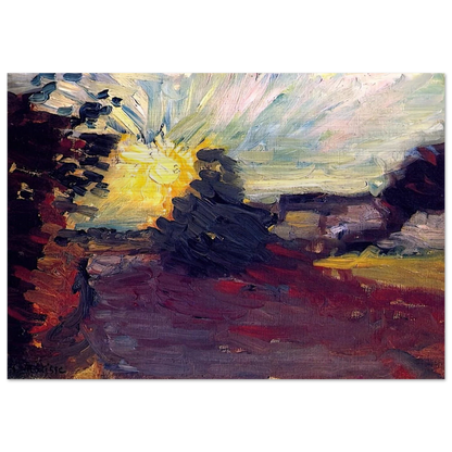 SUNSET IN CORSICA 1898 - Henri Matisse Brushed Aluminum Print - 70x100 cm / 28x40 inches | Henri Matisse Aluminum Print | Henri Matisse Prints