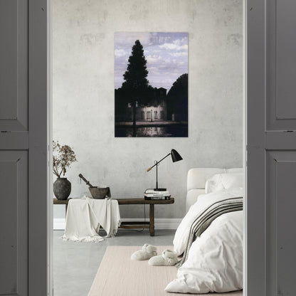 THE EMPIRE OF LIGHTS 1954 - Rene Magritte Brushed Aluminum Print - 70x100 cm / 28x40 inches | Rene Magritte Aluminum Print | Rene Magritte Prints